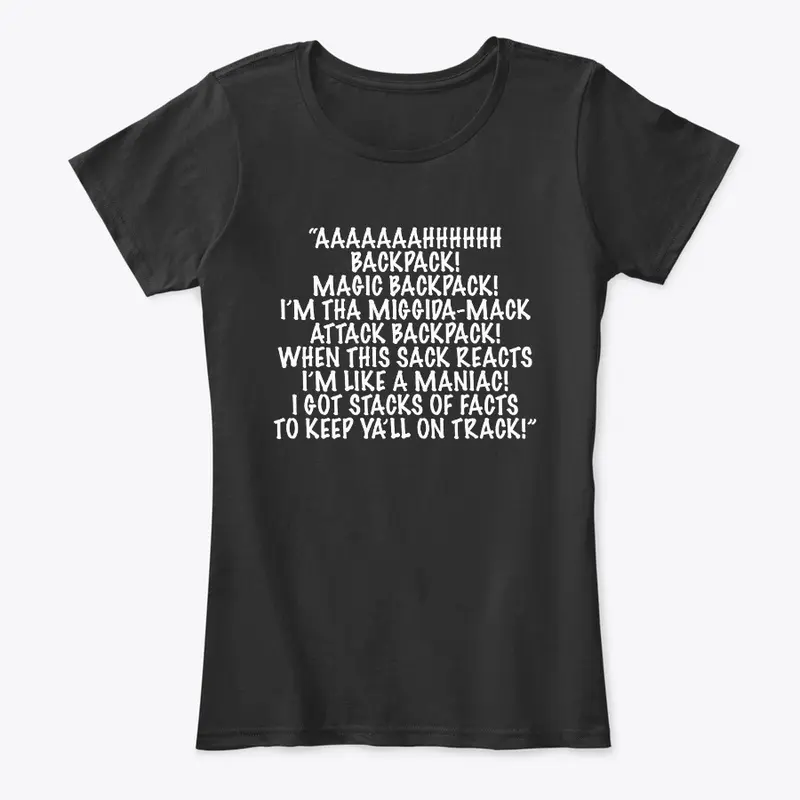 Magic Backpack T-Shirt w/Backpack Song!