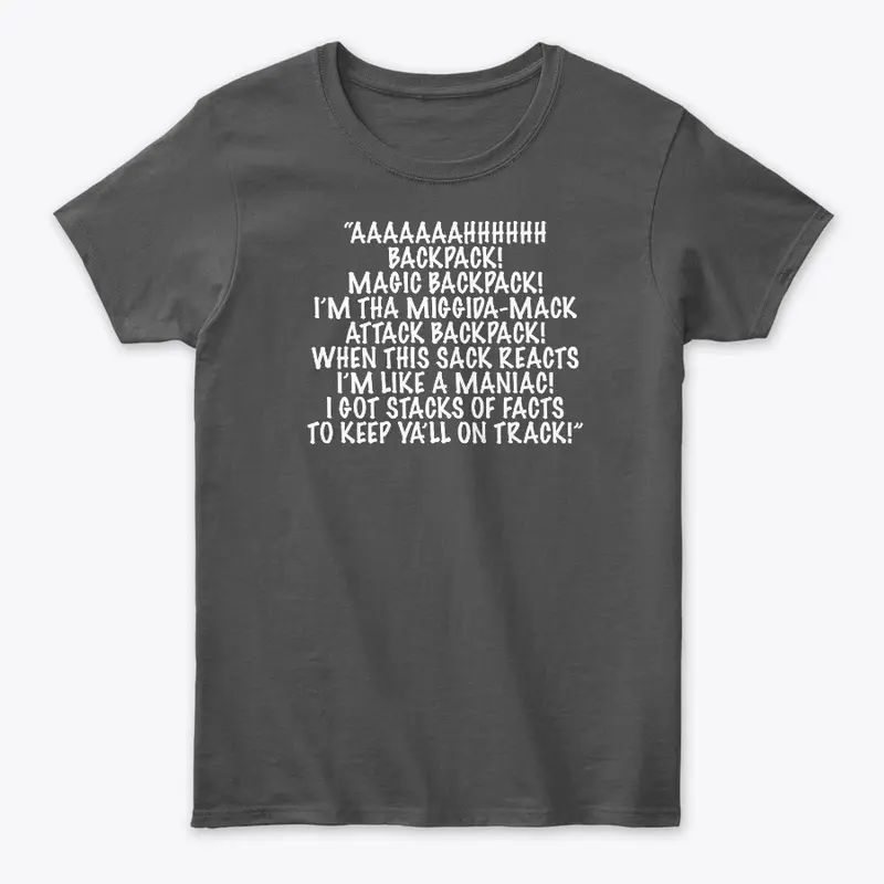 Magic Backpack T-Shirt w/Backpack Song!